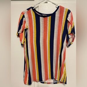 LulaRoe Olive Tulip Sleeve Top, size L